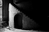 Front wall and staircase